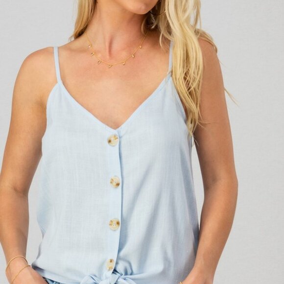 Linen Blue Cami - Picture 4 of 11